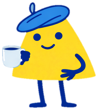 D.A.R.C.I sipping coffee