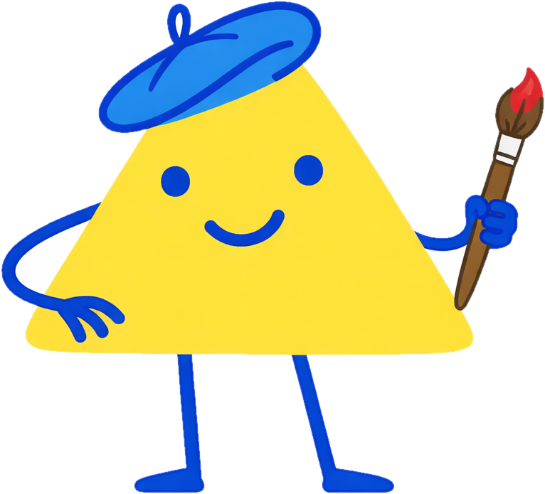 D.A.R.C.I painting with a brush and easel